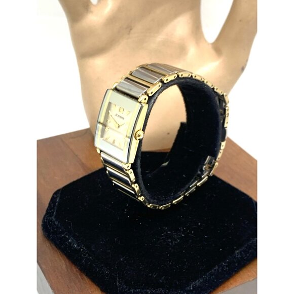 Rado Womens Watch 153.0383.3 Diastar Swiss Quartz Silver Dial Two Tone Tank 18mm - Picture 13 of 13